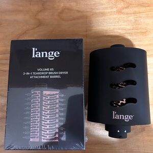 Lange Black 2-in-1 Teardrop Brush Dryer Attachment AND 60mm Oval